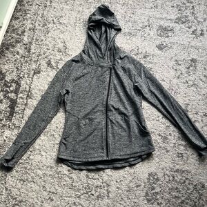 Athleta Charcoal Zip-Up Hoodie